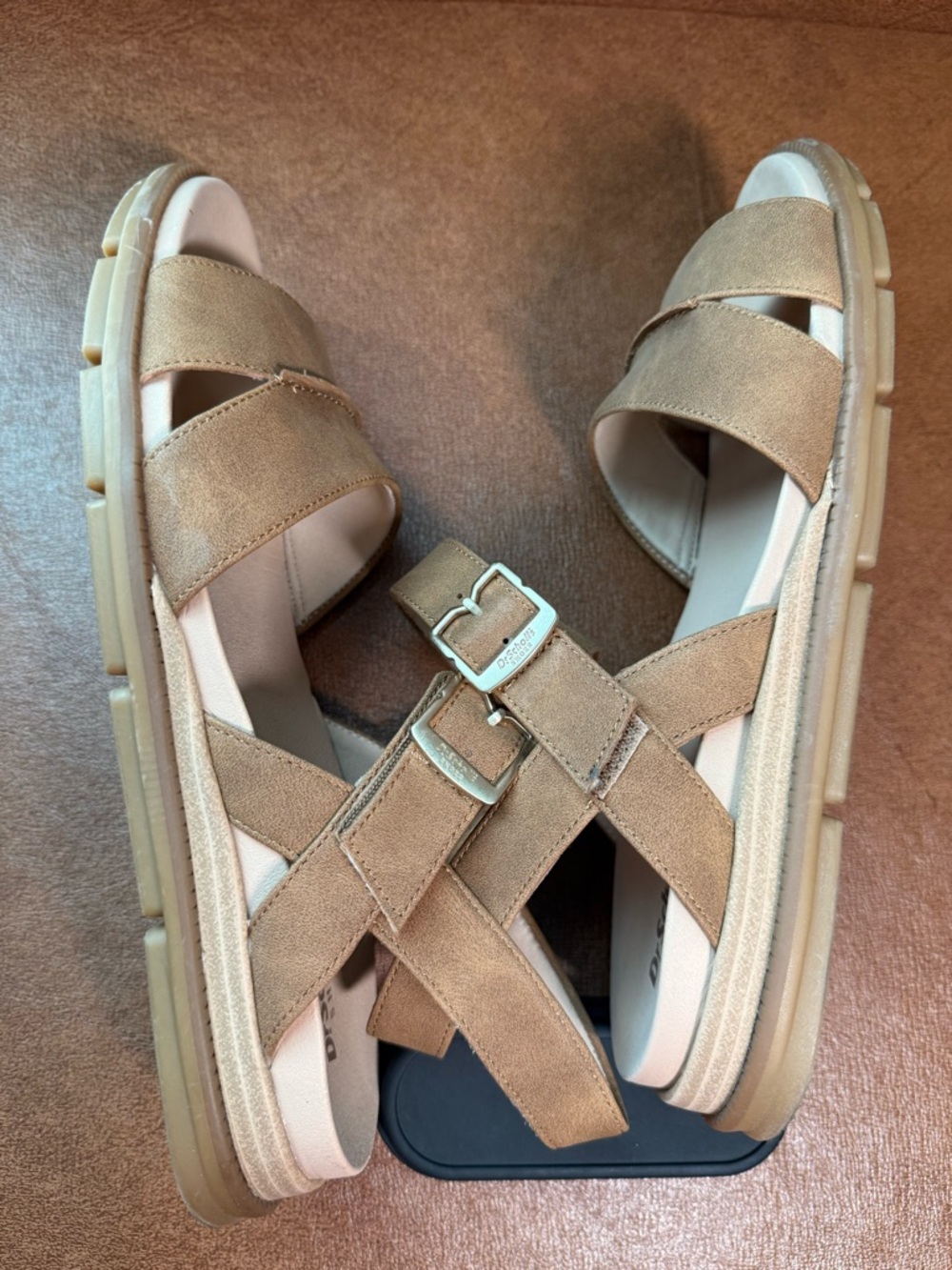 Dr. Scholl’s Women’s timeless fun hybrid comfort Sandals medium Beige Walking 9 - Picture 5 of 8